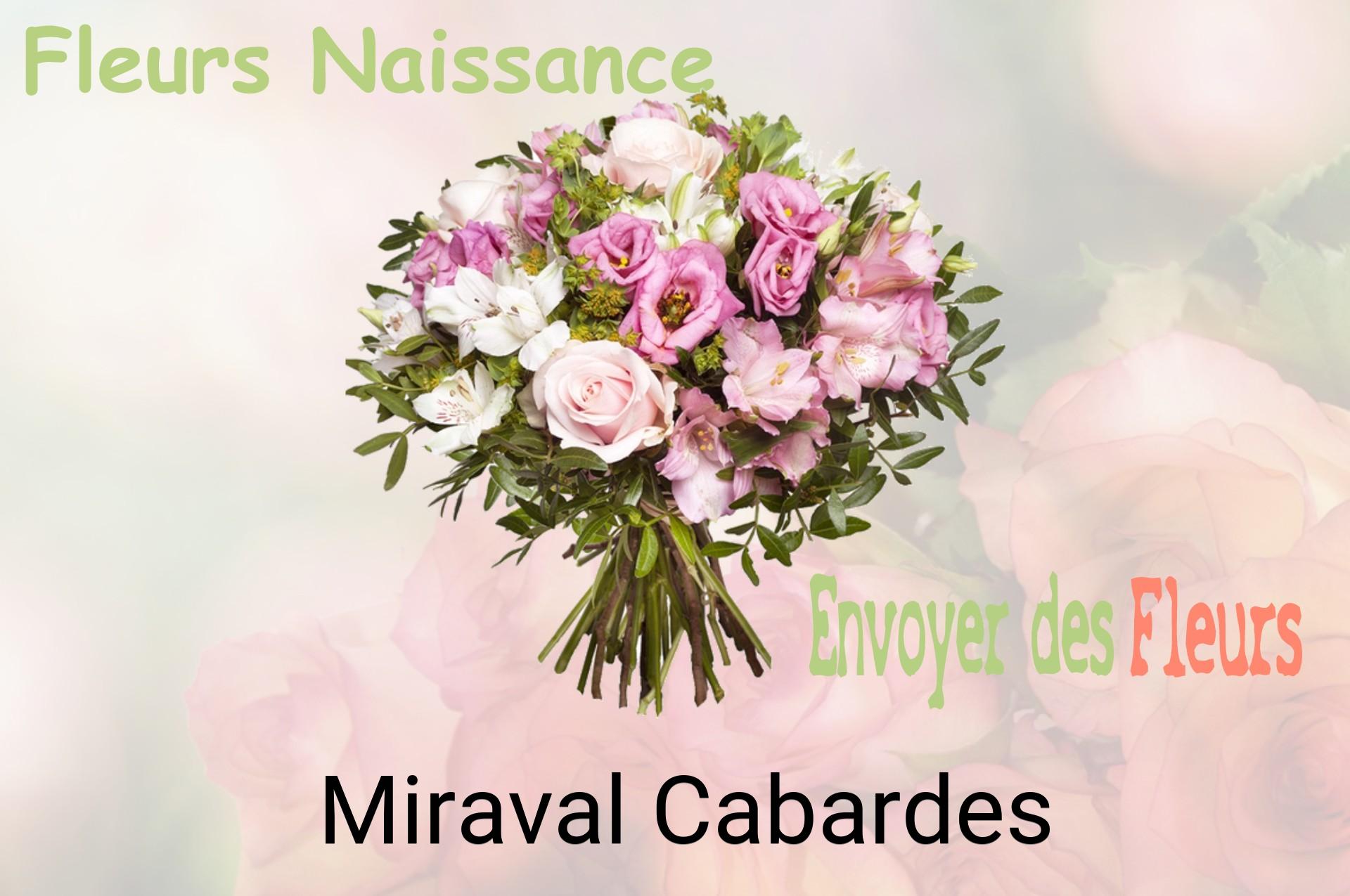 Bouquet de fleurs de naissance livré à Miraval-Cabardes